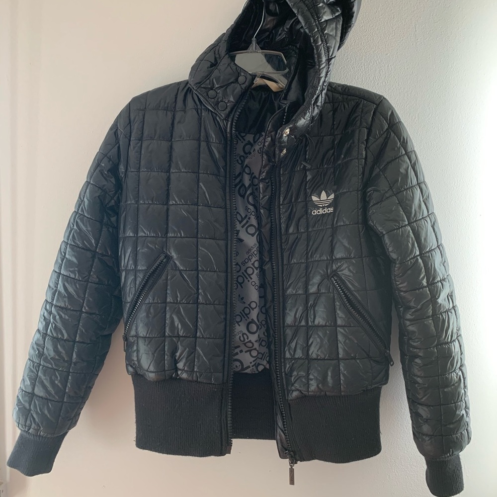Vintage ADIDAS 100% nylon jacket /S/ detachable hood